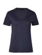 GANT Original V-Neck Ss T-Shirt Marinblå