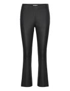 Cc Heart Cropped Leather Leggings - Bottoms Trousers Leather Leggings-...