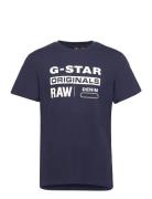 Graphic 8 R T S\S Tops T-shirts Short-sleeved Blue G-Star RAW