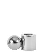 OYOY Living Design Palloa Candleholder - Low Silver