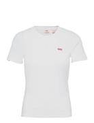 Ss Rib Baby Tee White + Tops T-shirts & Tops Short-sleeved White LEVI´...