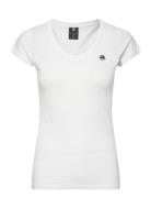 Eyben Slim V T S\S Wmn Tops T-shirts & Tops Short-sleeved White G-Star...