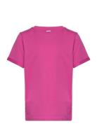 Lpria Ss Fold Up Solid Tee Tw Bc Tops T-shirts Short-sleeved Pink Litt...