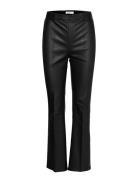 Tyson Crop Flare Leather Pants Bottoms Trousers Leather Leggings-Byxor...