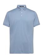Custom Slim Fit Performance Polo Shirt Sport Polos Short-sleeved Blue ...