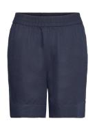 GANT Linen Viscose Pull-On Shorts Marinblå