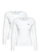 Ls 2 Pack Tee A0787 Ls 2 Pack Tops T-shirts & Tops Long-sleeved White ...