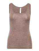 Lindex Camisole Merino Wool Brun