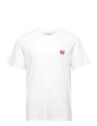 Sign Off Tee Tops T-shirts Short-sleeved White Wrangler