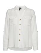 Vero Moda Vmbumpy L/S Shirt New Wvn Ga Noos Vit