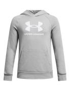 Under Armour Ua Rival Fleece Bl Hoodie Grå