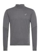 Metarun Mock Neck Ls Top Sport T-shirts Long-sleeved Grey Asics