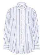 Os Stripe Shirt Tops Shirts Long-sleeved White GANT
