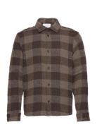 Hank Check Ls Shirt Tops Overshirts Brown Les Deux