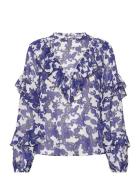 Idina Tops Blouses Long-sleeved Navy Ted Baker London