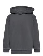 Hoodie With Back Print Tops Sweat-shirts & Hoodies Hoodies Grey Tom Ta...