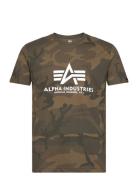 Basic T-Shirt Camo Designers T-shirts Short-sleeved Khaki Green Alpha ...