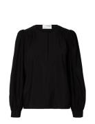 Slflida Ls Top B Tops Blouses Long-sleeved Black Selected Femme