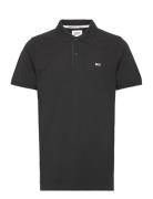 Tommy Jeans Tjm Slim Placket Polo Svart