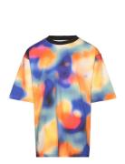 T Shirt Wide Aop Tops T-shirts Short-sleeved Multi/patterned Lindex