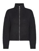 Vero Moda Vmyoko Ls Highneck Zip Cardigan Ga Boo Svart