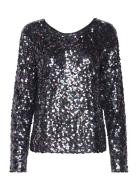 A-View Sequin Blouse Grå