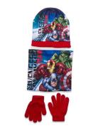 Marvel Set 3 Pcs Bonnet+Collar+Gloves Blå