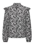 Vmsophia L/S Frill Shirt Wvn Boo Tops Shirts Long-sleeved Black Vero M...