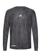 Ult Aop Lngslv Sport T-shirts Long-sleeved Black Adidas Performance