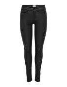Onlanne K Mid Waist Coated Pnt Noos Bottoms Trousers Leather Leggings-...