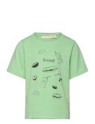 Sgjaden Slouchy Ss Tee Tops T-shirts Short-sleeved Green Soft Gallery