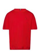 Essential Tee Ss Tops T-shirts Short-sleeved Red Tommy Hilfiger