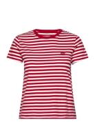 Perfect Tee Sandy Stripe Scrip Tops T-shirts & Tops Short-sleeved Red ...