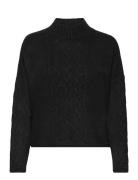 Tamaris Apparel Balje Cable Knit Sweater Svart