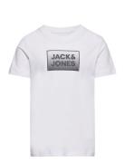 Jjsteel Tee Ss Jnr Tops T-shirts Short-sleeved White Jack & J S