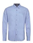 Jjetrekota Detail Shirt Ls Sn Tops Shirts Casual Blue Jack & J S