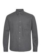 Flamel Sune Shirt Tops Shirts Casual Grey Mads Nørgaard