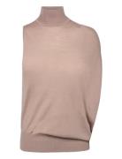 Calvin Klein Extra Fine Wool Gathered Sweater Brun