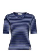 Esblossom Stripe 2/4 T-Shirt - Gots Tops T-shirts & Tops Short-sleeved...