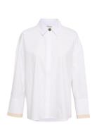 Nillakb Shirt Tops Shirts Long-sleeved White Karen By Simonsen
