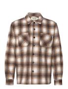 Taikan Heavyweight Plaid Shirt-Brown Brun