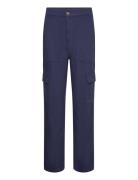 Lindex Trouser Suzette Patch Pocket Blå