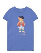 Polo Bear Cotton Jersey Tee Tops T-shirts Short-sleeved Blue Ralph Lau...