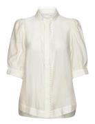 Cmmolly-Shirt Tops Blouses Short-sleeved White Copenhagen Muse