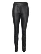 C_Taslimah Bottoms Trousers Leather Leggings-Byxor Black BOSS