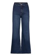 Catherin Culotte High Rise Jeans Bottoms Jeans Wide Blue Mango