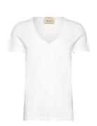 Mmastin Basic Tee Tops T-shirts & Tops Short-sleeved White MOS MOSH
