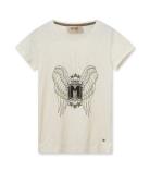 Mmselini O-Ss Tee Tops T-shirts & Tops Short-sleeved Cream MOS MOSH