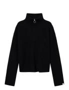 Once Untold Florie Zip Knit Svart