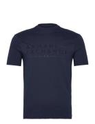 T-Shirt Tops T-shirts Short-sleeved Navy Armani Exchange